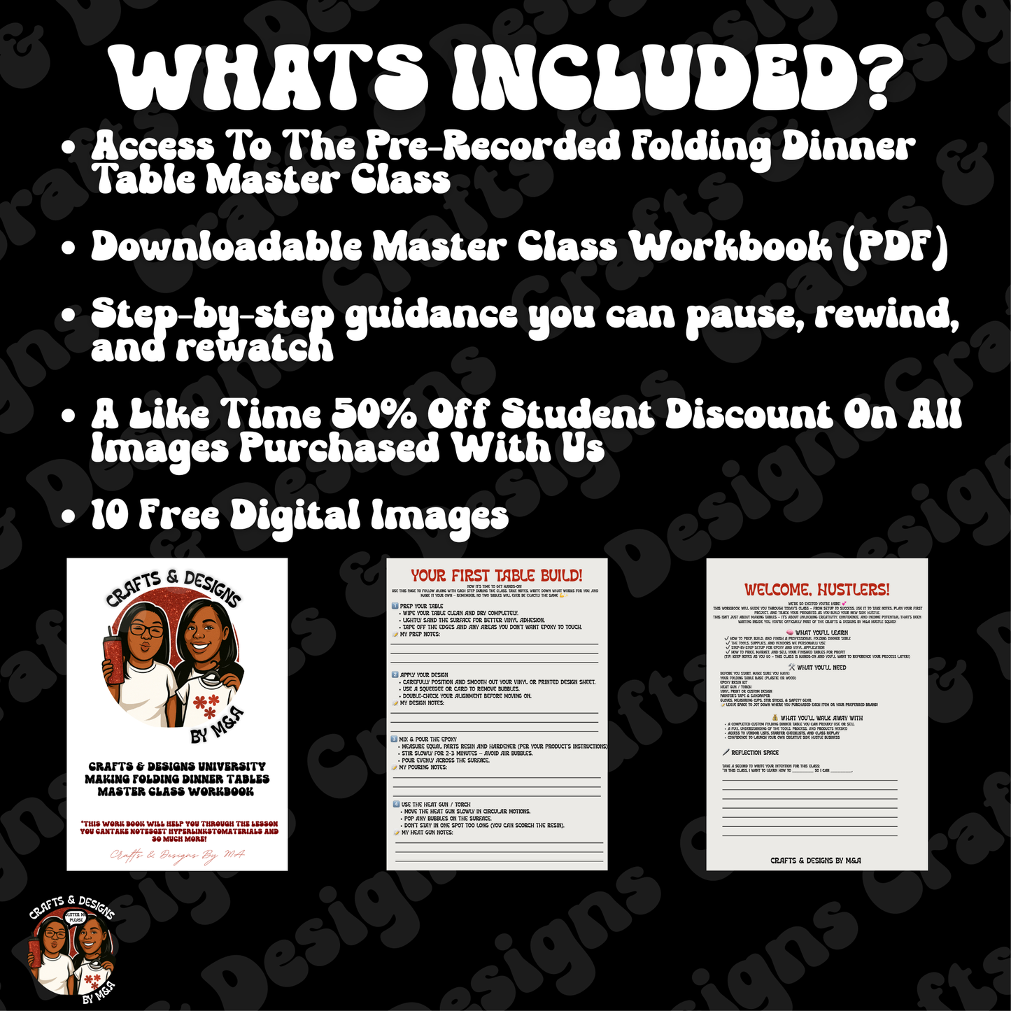 How To Make A Custom Folding Dinner Table- MASTER CLASS