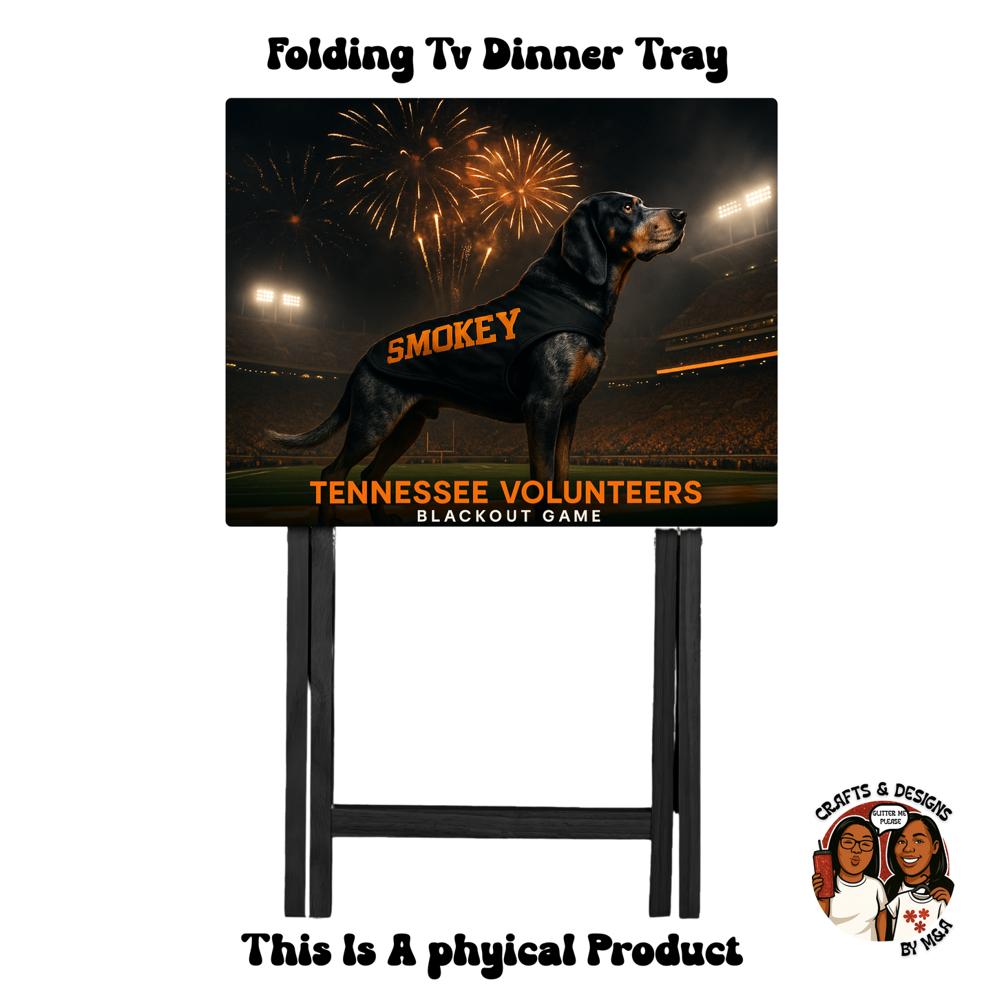Tennessee Volunteers Smokey Folding Tv Dinner Tray