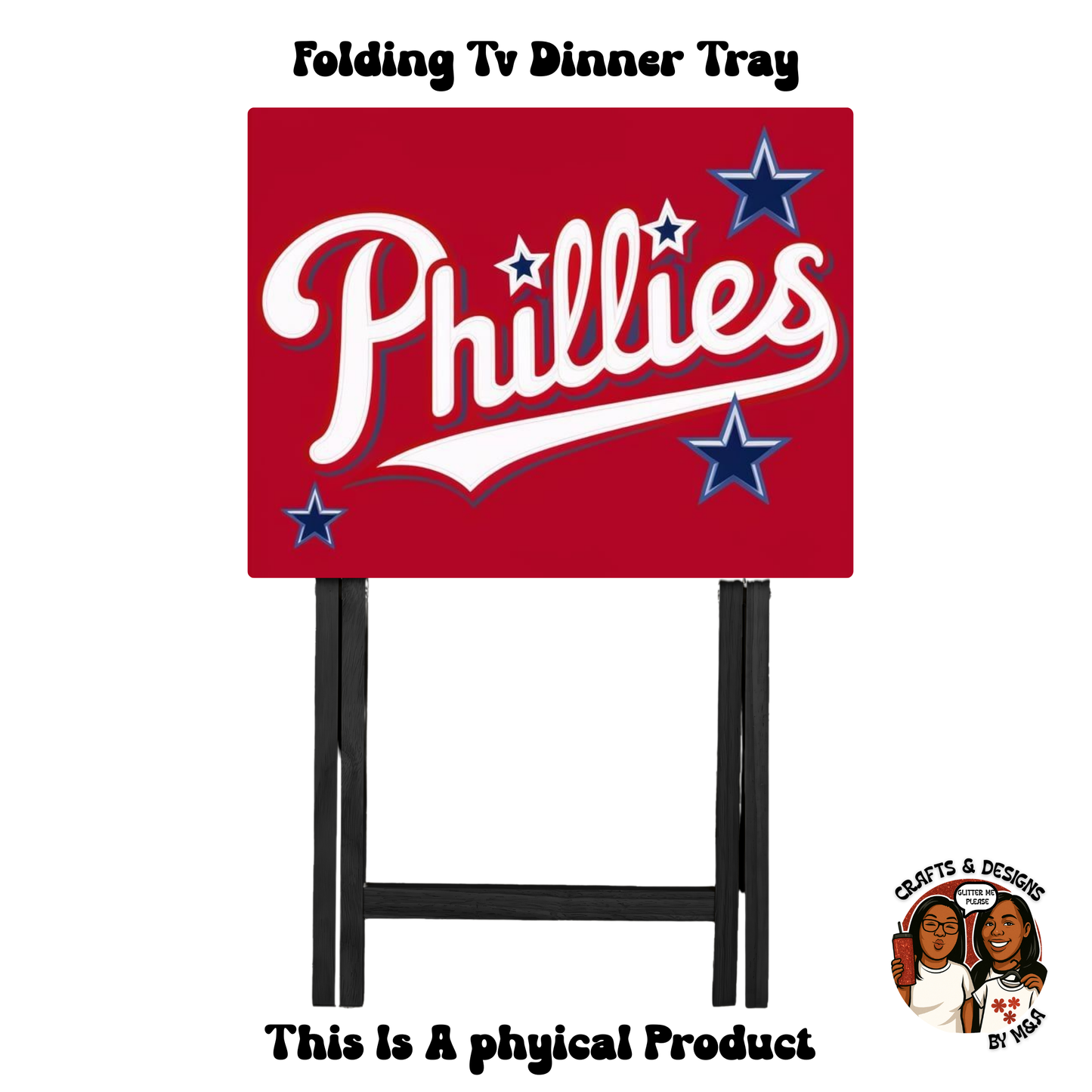 Phillies Stars Folding Tv Dinner Tray