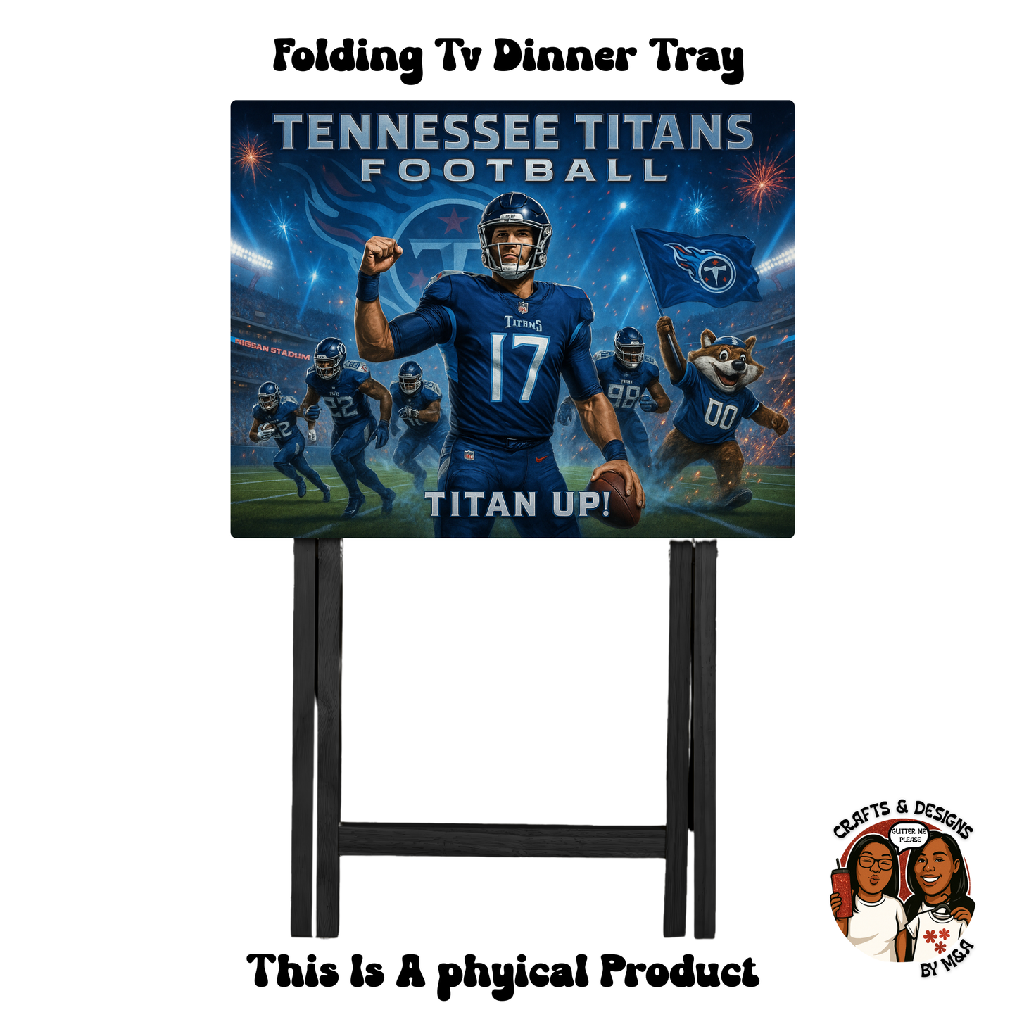 Tennessee Titans Titan Up Folding Tv Dinner Tray