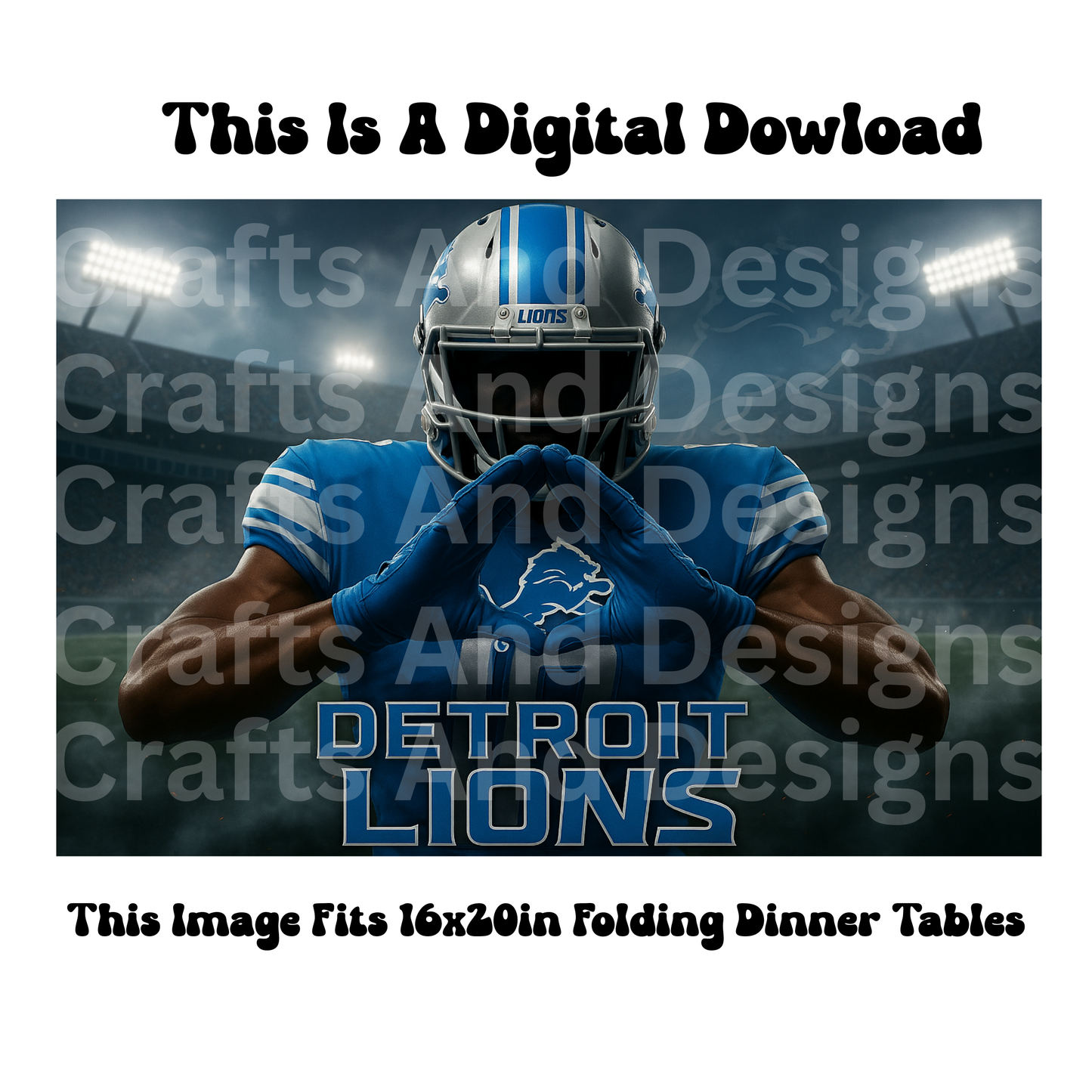 Detroit Lions Hands Up Image