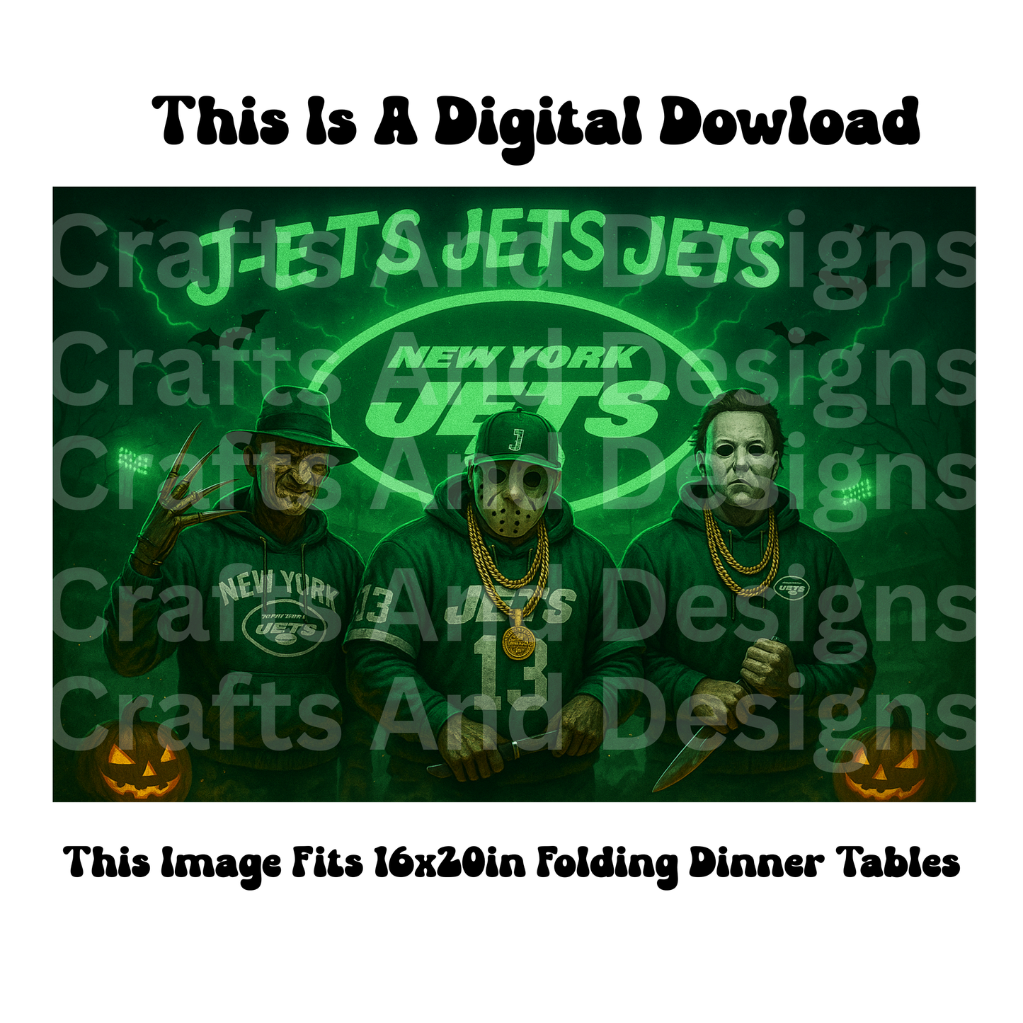 Jets Halloween Mash Up Image