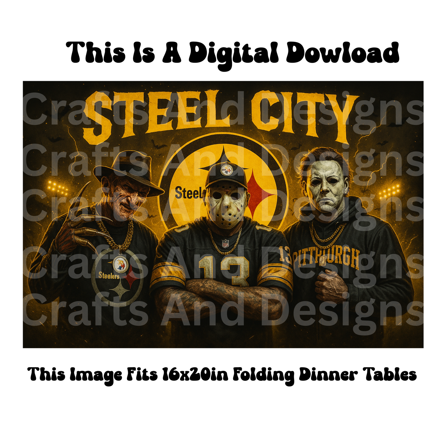 Steelers Halloween Mash Up Image
