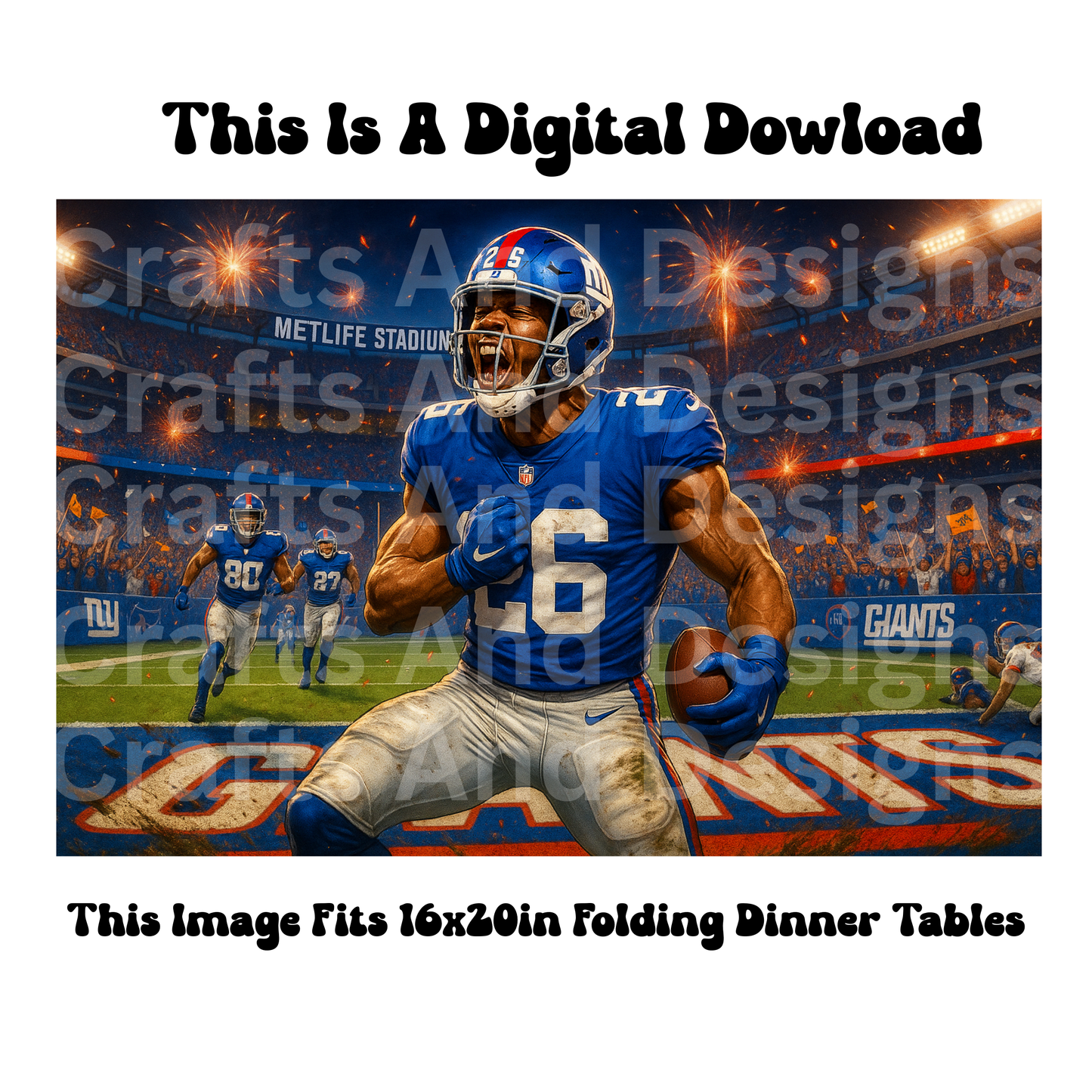 NY Giants Chest Pound Image