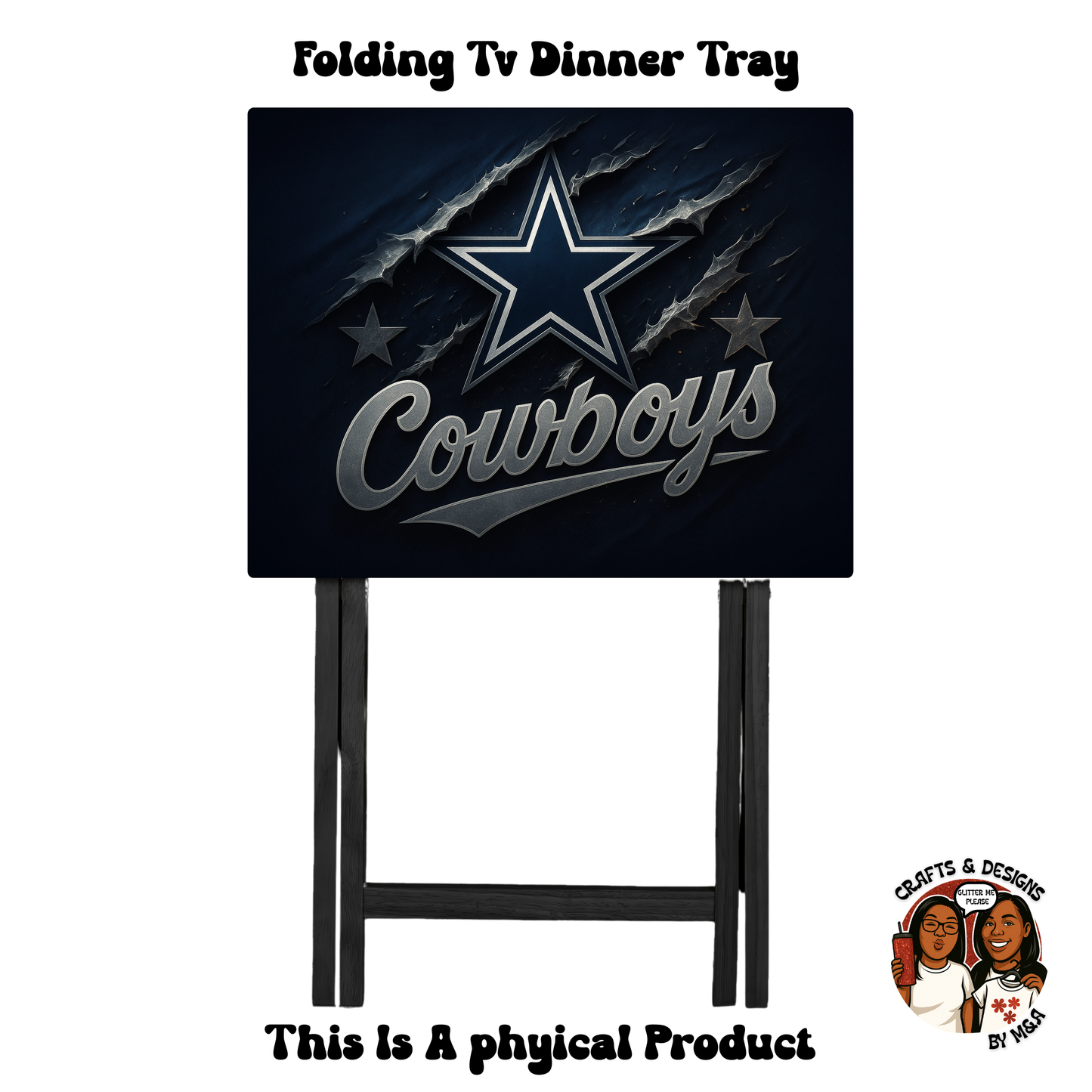 Dallas Cowboys Clawed Folding Tv Dinner Tray
