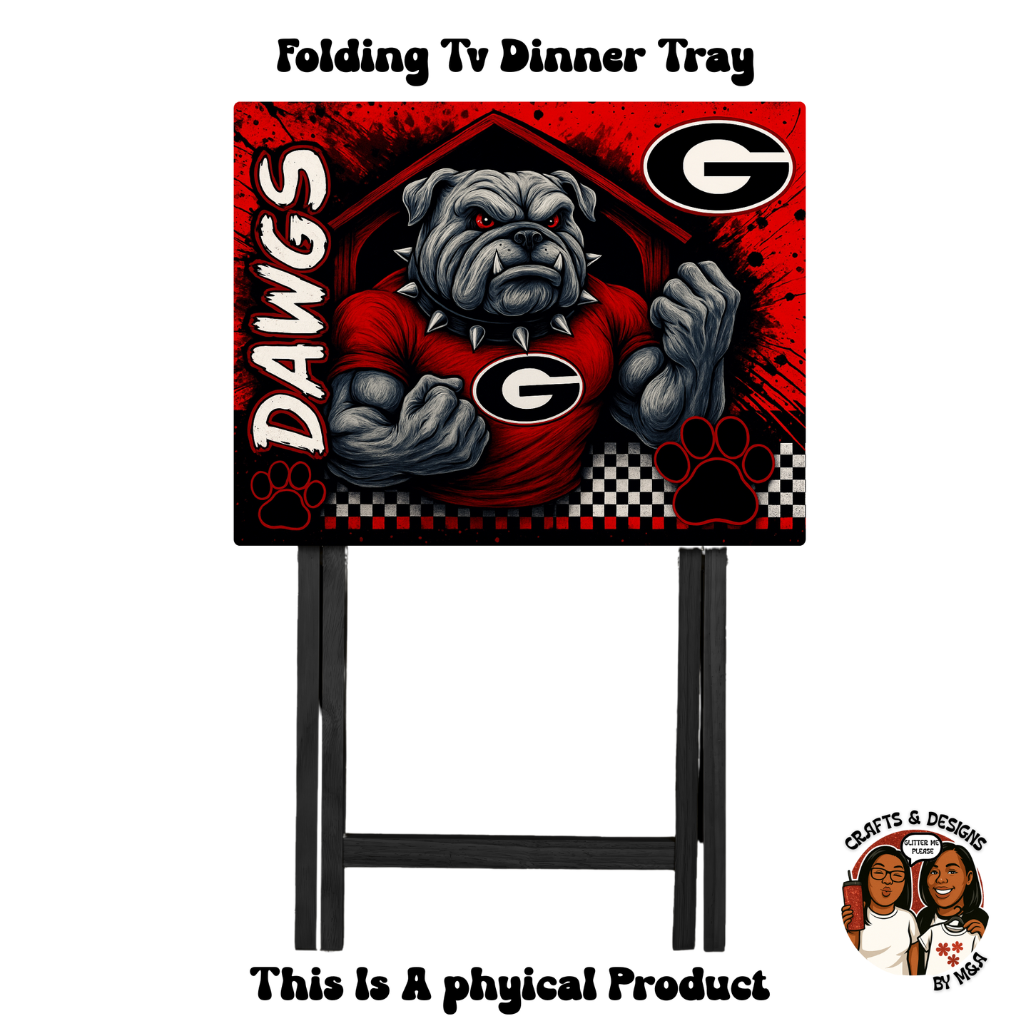 UGA Strong Folding Tv Dinner Tray