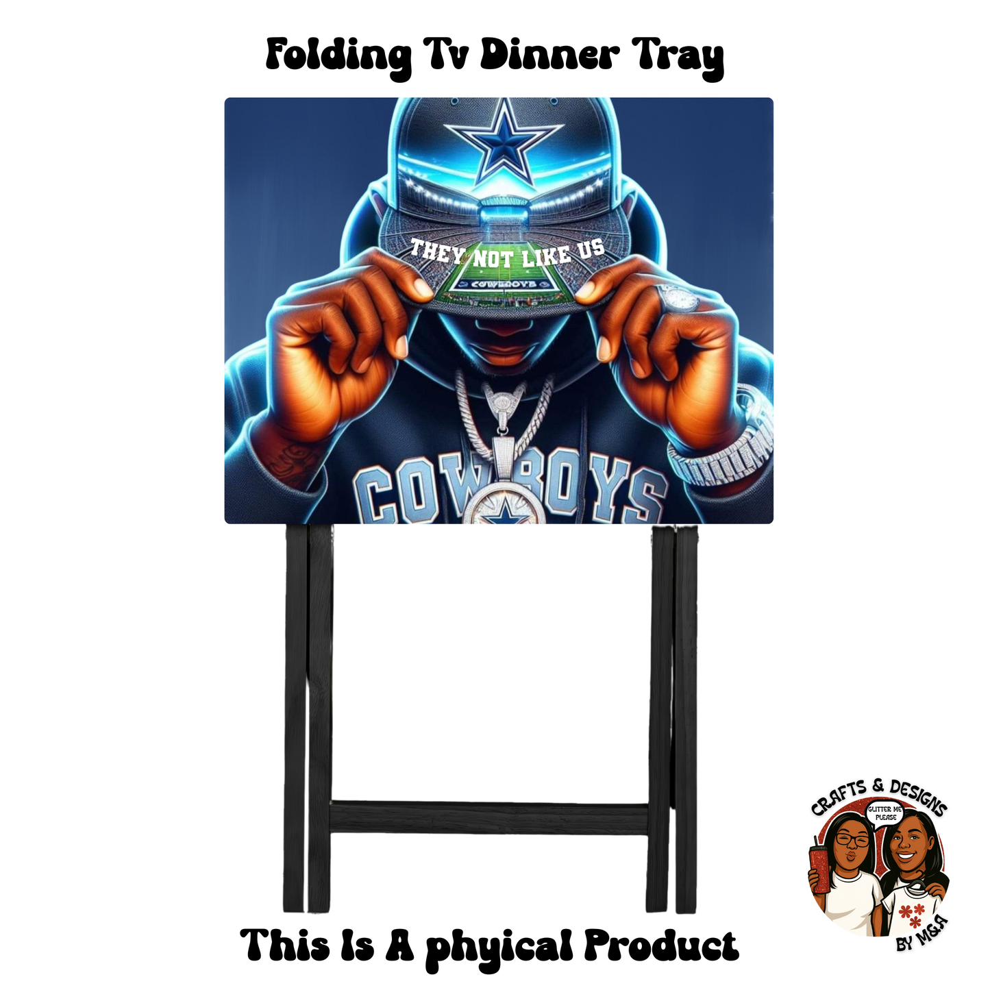 Dallas Tilted Hat They Not Like Us Folding Tv Dinner Tray