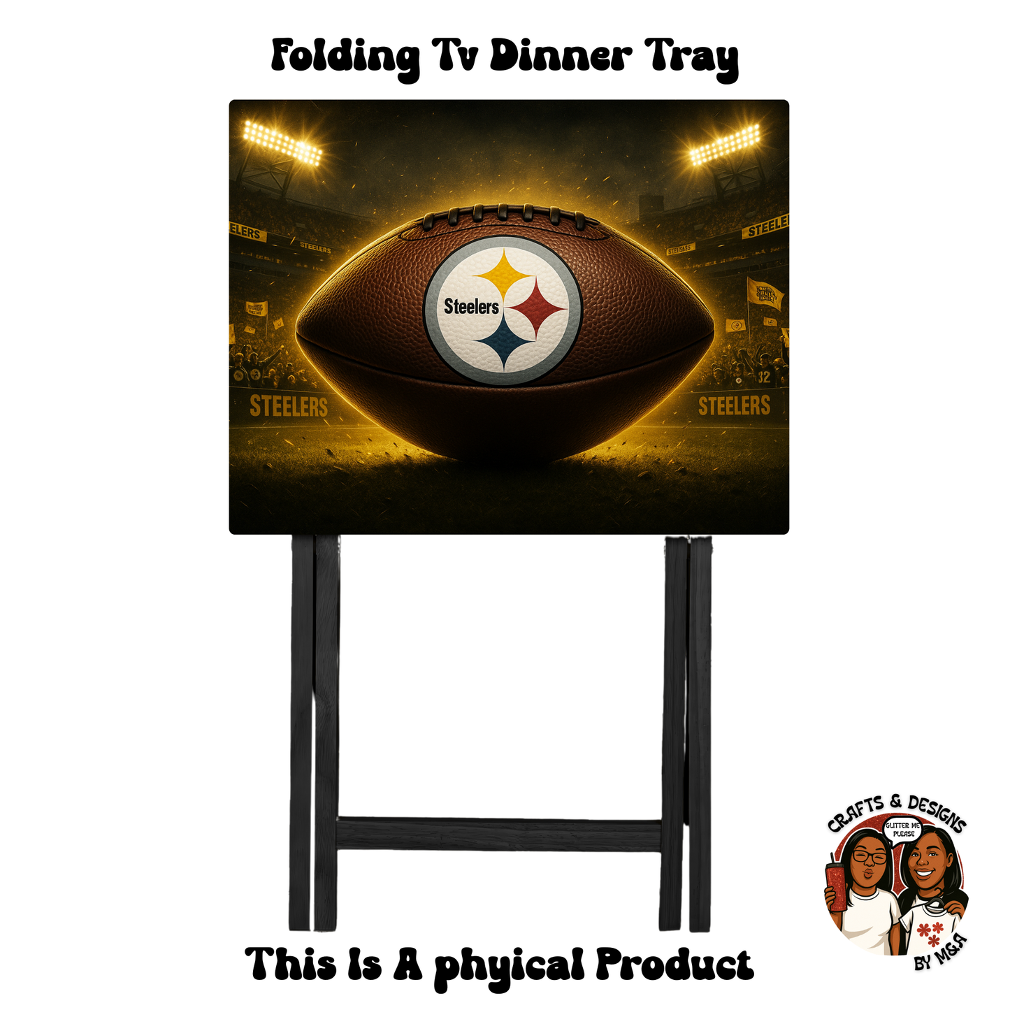 Steelers Football Folding Tv Dinner Tray