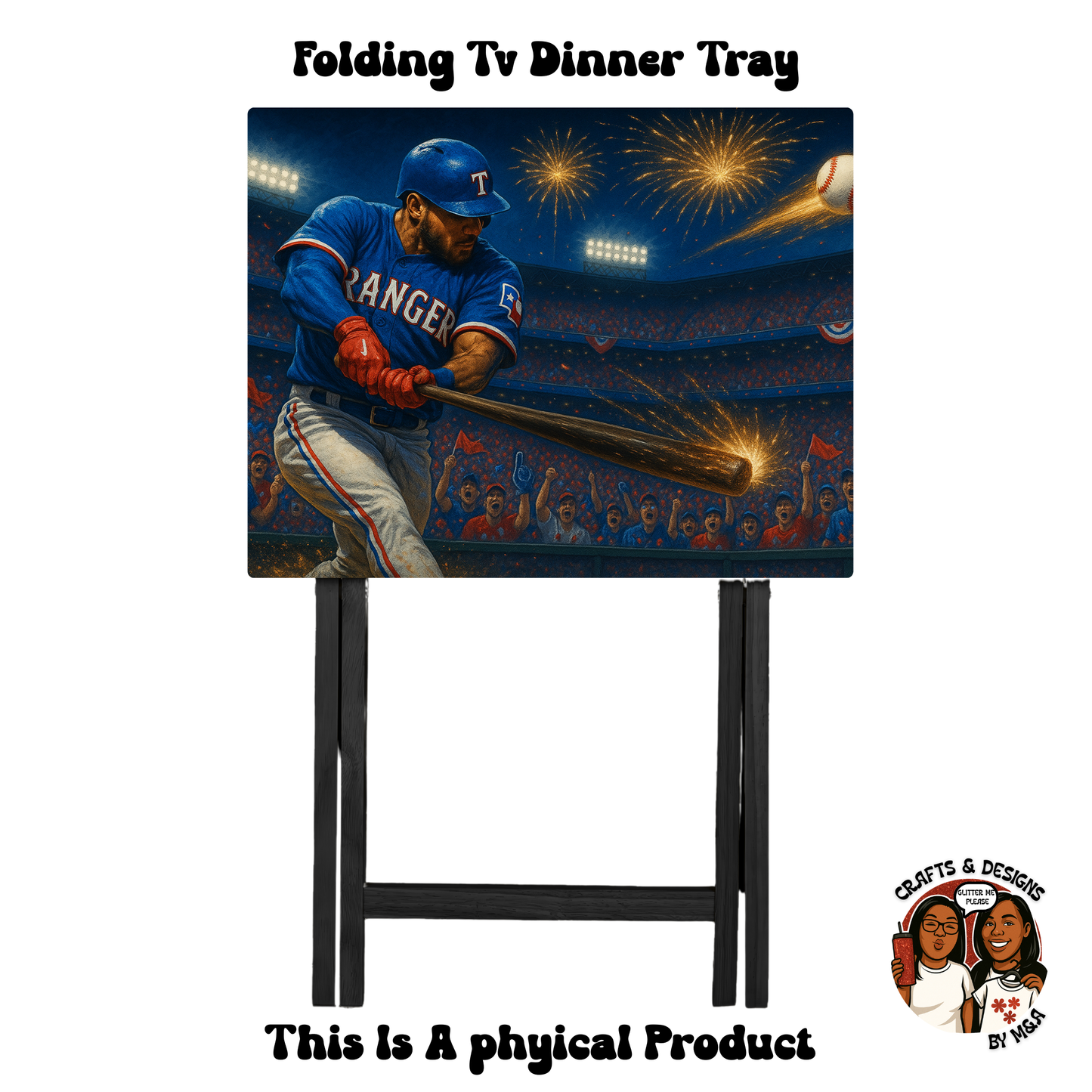 Texas Rangers Out The Park Folding Tv Dinner Tray