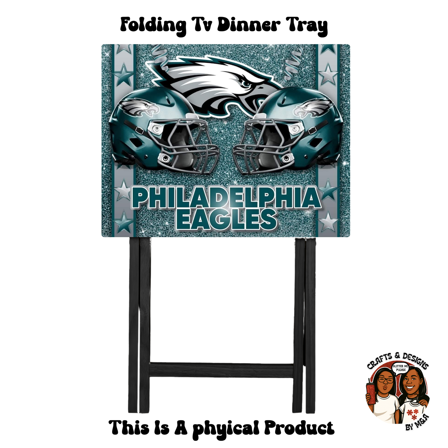 The Eagles Double Helmet Folding Tv Dinner Tray
