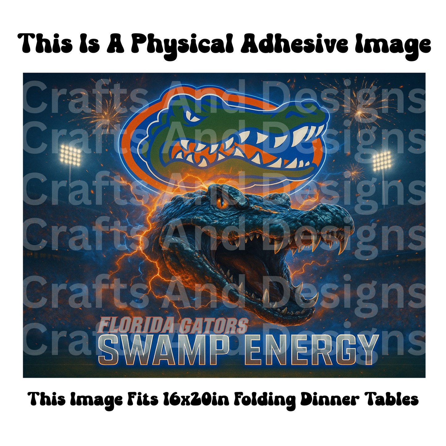 Florida Gators Swamp Energy Physical Adhesive Image