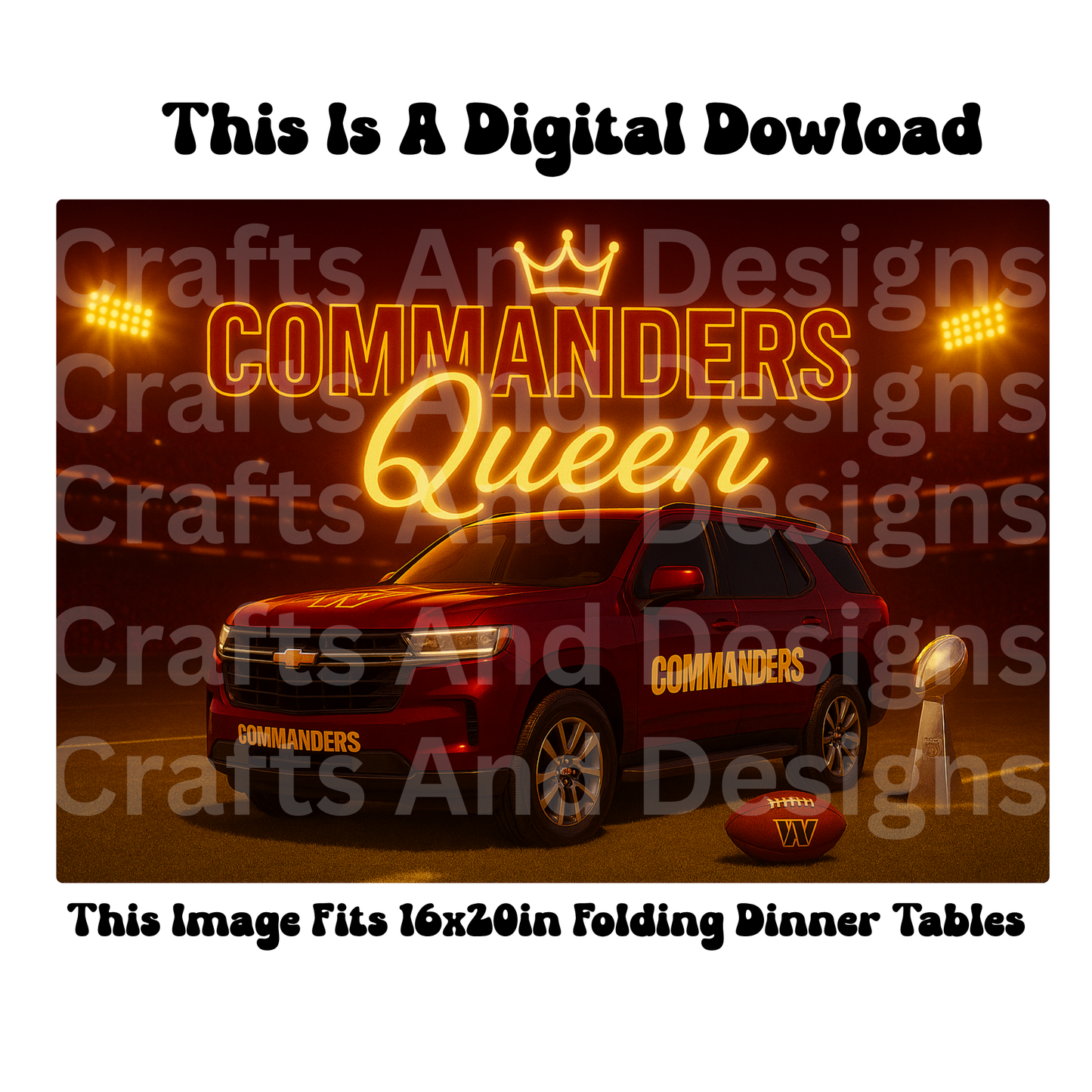 Commanders Queen Digital Image