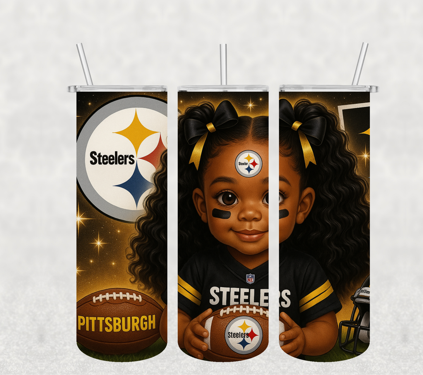 Steelers Baby Stainless-Steel Sublimation Tumbler