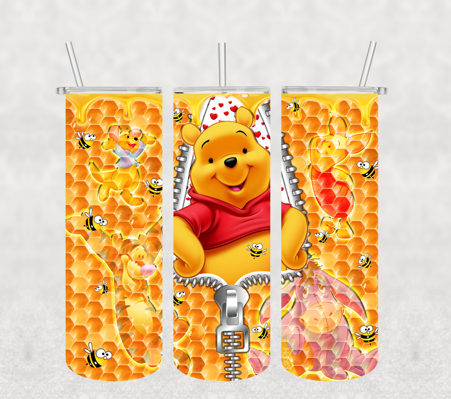 Winnie the Pooh Stainless-Steel Sublimation Tumbler