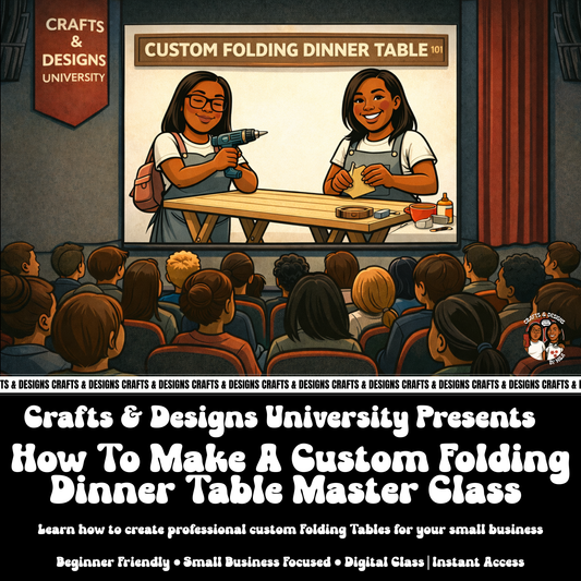 How To Make A Custom Folding Dinner Table- MASTER CLASS
