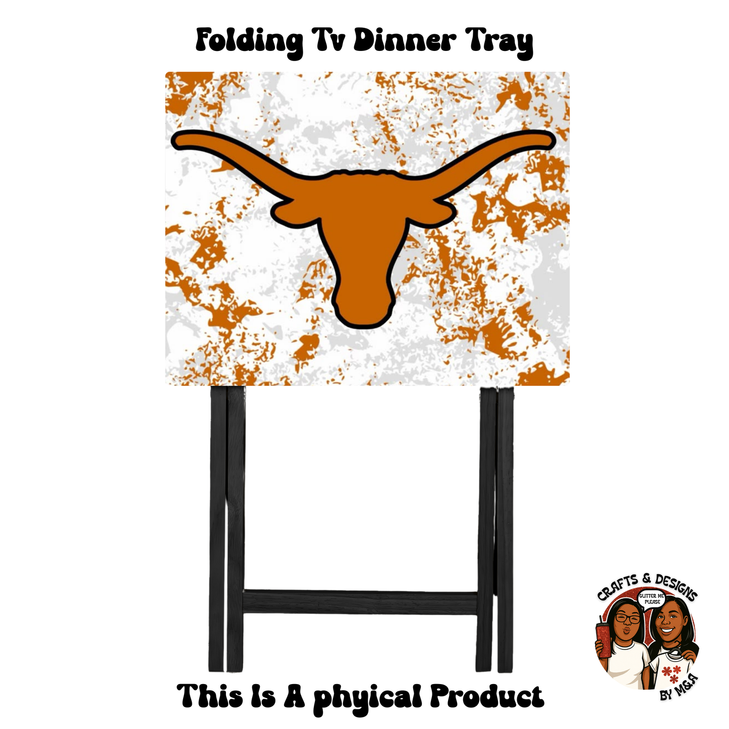 Longhorn Splats Folding Tv Dinner Tray
