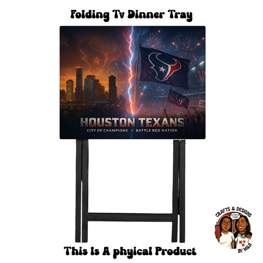 Texans Battle Red Nation Folding Tv Dinner Tray