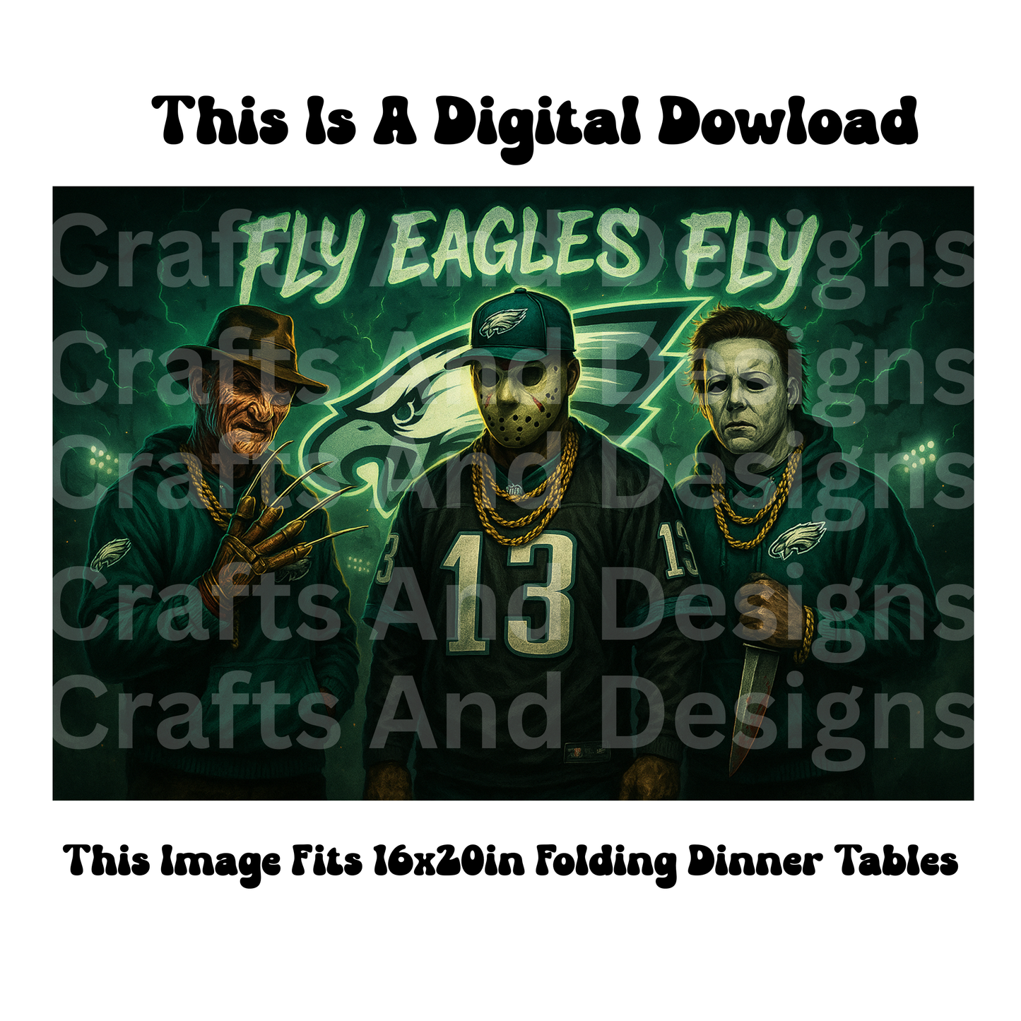 Philly Eagles Halloween Mash Up Image
