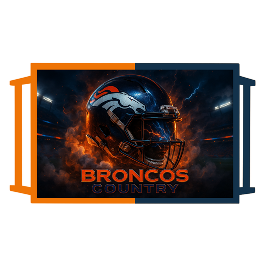 Denver Broncos Helmet Field Breakfast Tray