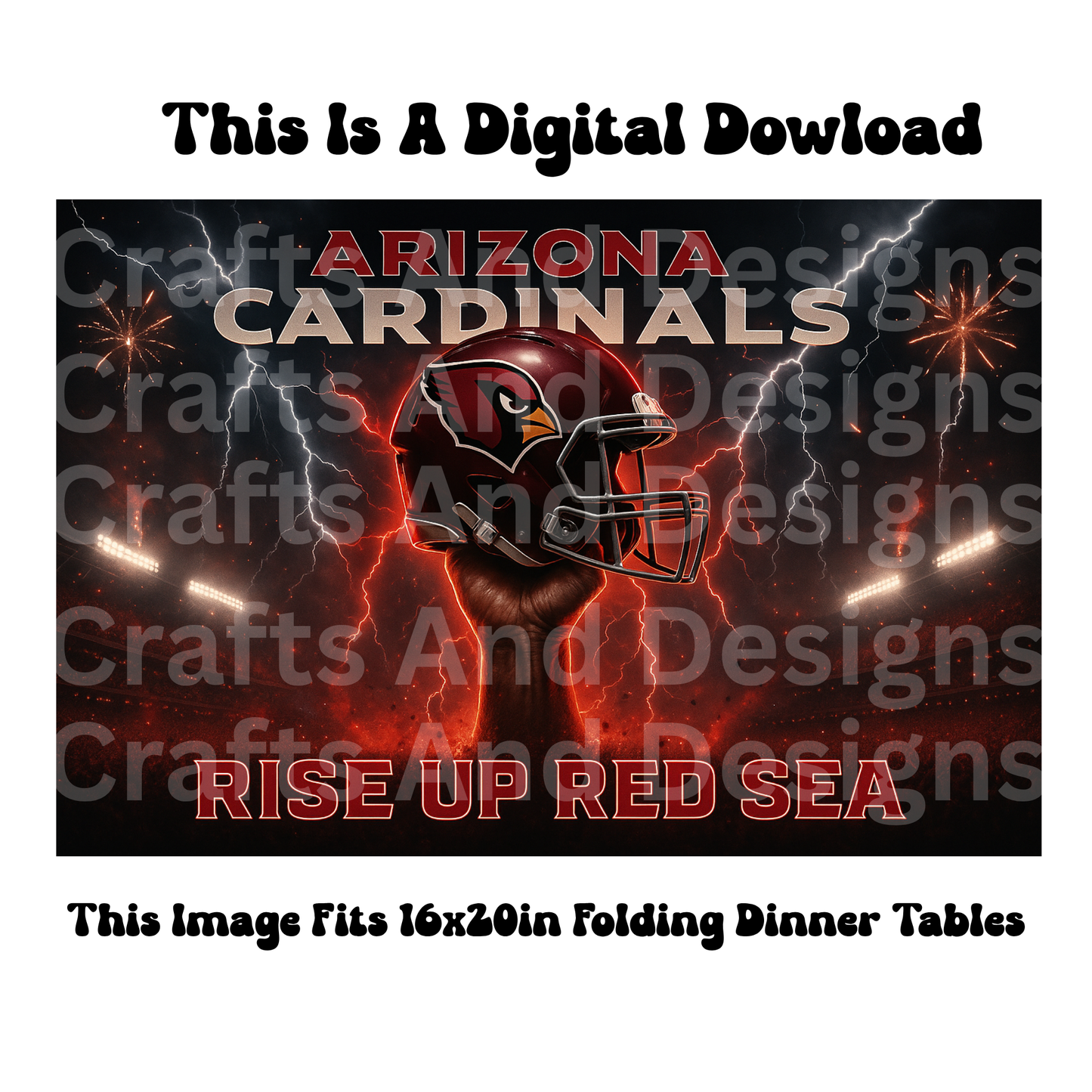 Arizona Cardinals Rise Up Red Sea Image