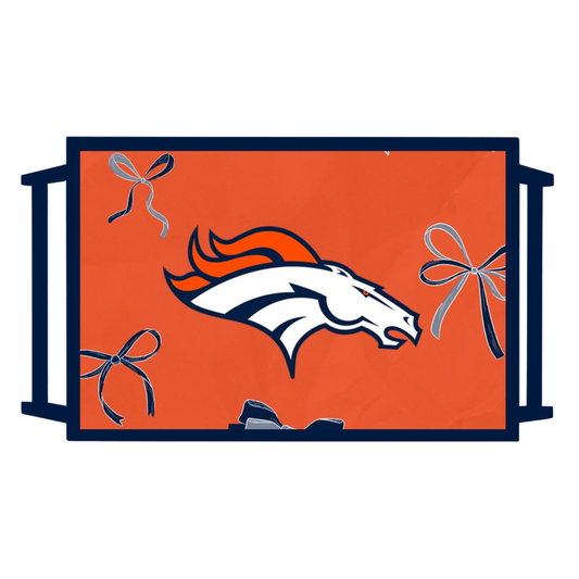 Denver Broncos Bows Breakfast Tray