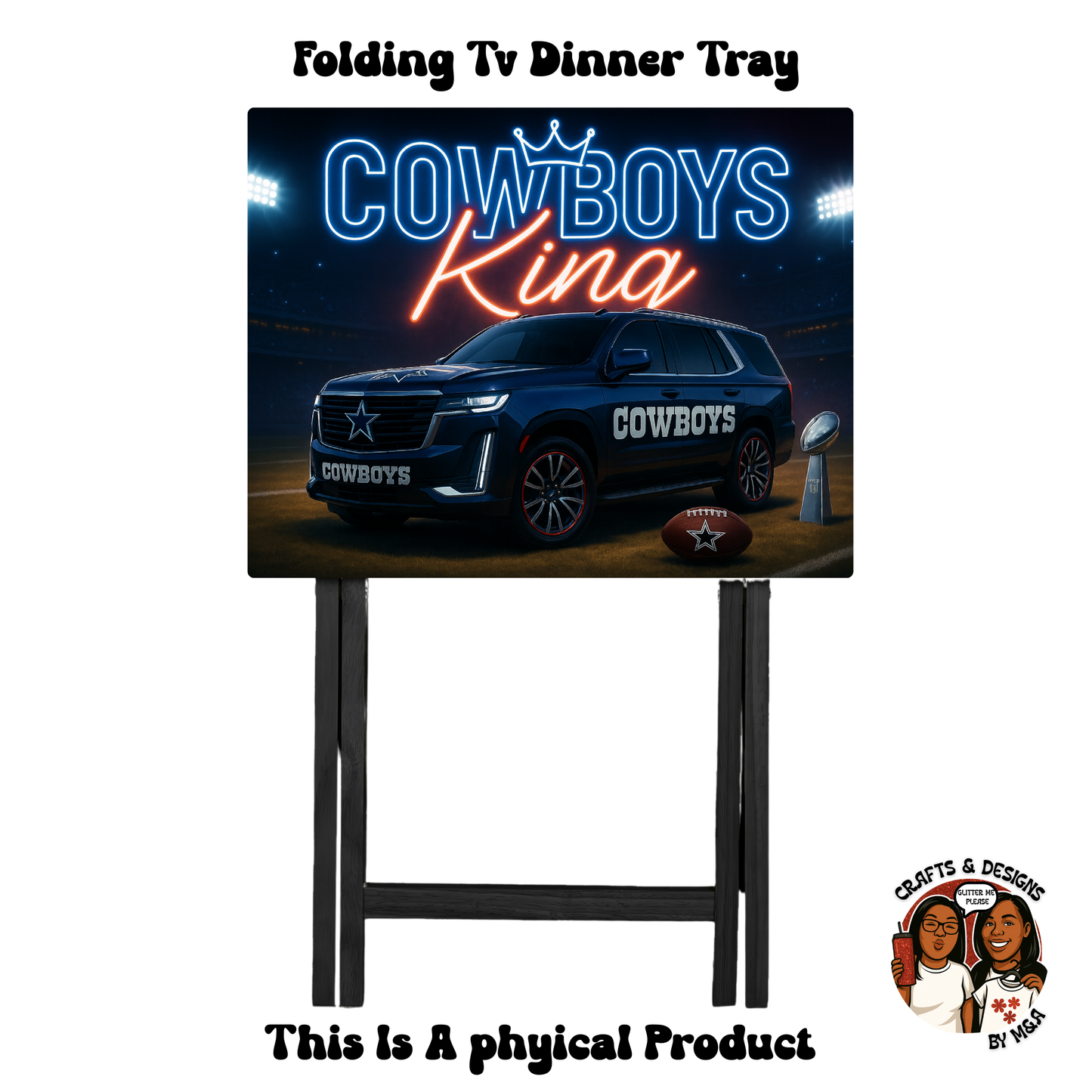 Dallas Cowboys KING Folding Tv Dinner Tray