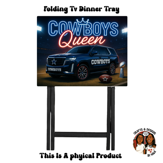Dallas Cowboys QUEEN Folding Tv Dinner Tray