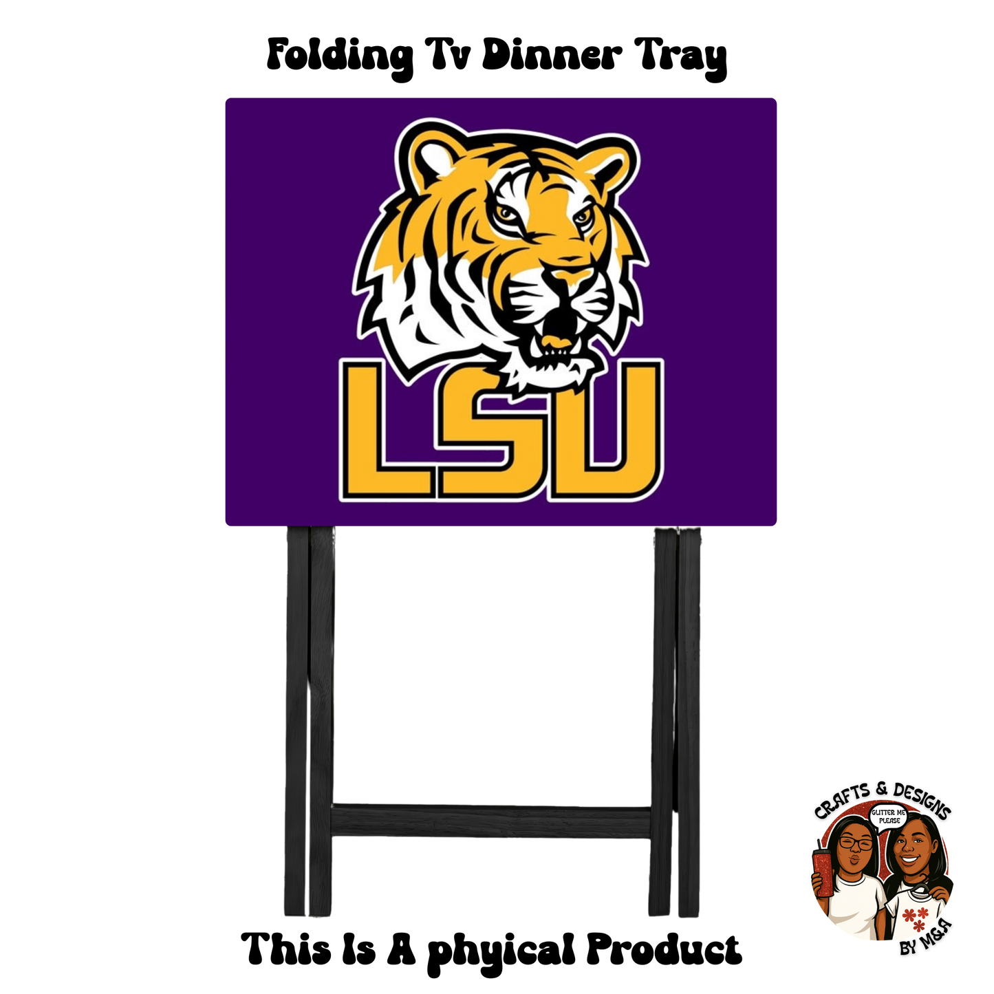 LSU Tigers Roar Folding Tv Dinner Tray