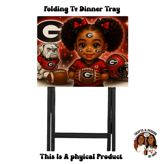 UGA Dawg Baby Folding Tv Dinner Tray