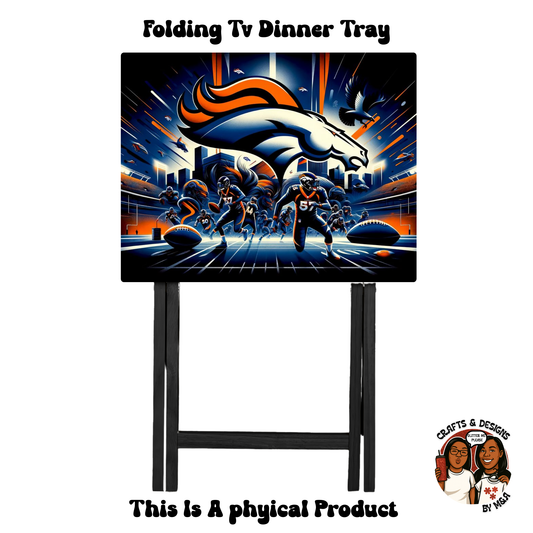 Broncos Action Folding Tv Dinner Tray