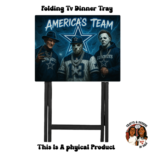 Dallas Cowboys America's Team Folding Tv Dinner Tray