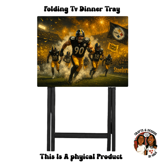 Steelers Running Team Field Folding Tv Dinner Tray