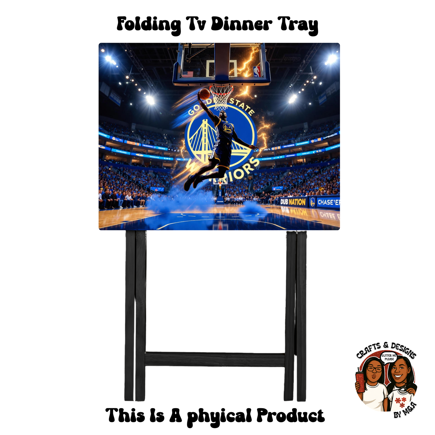 Golden State Warriors Dunk Folding Tv Dinner Tray