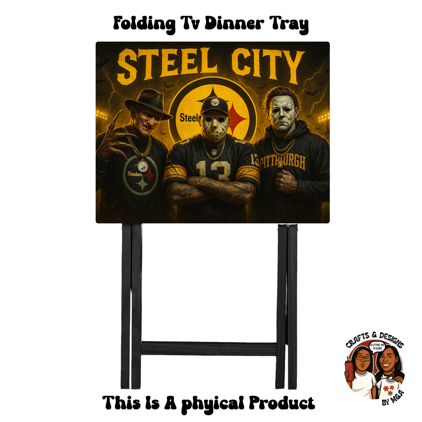 Steelers Steel City Monster Squad Folding Tv Dinner Tray