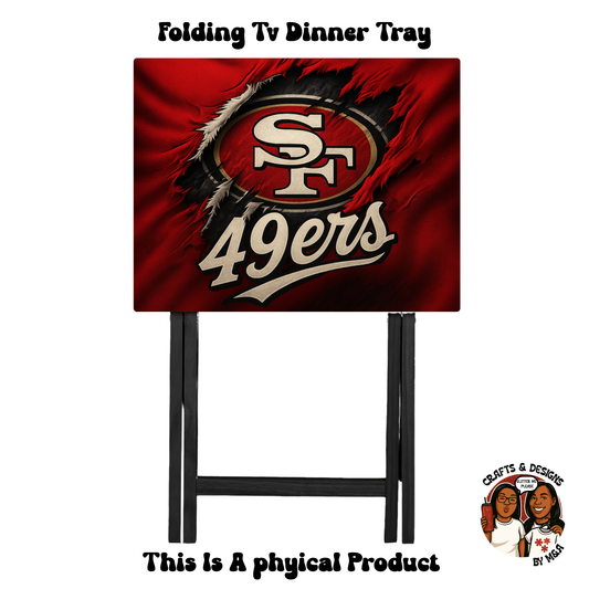 49ers Clawed Folding Tv Dinner Tray