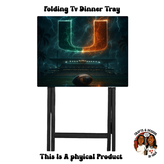 Miami Hurricane Field Folding Tv Dinner Tray