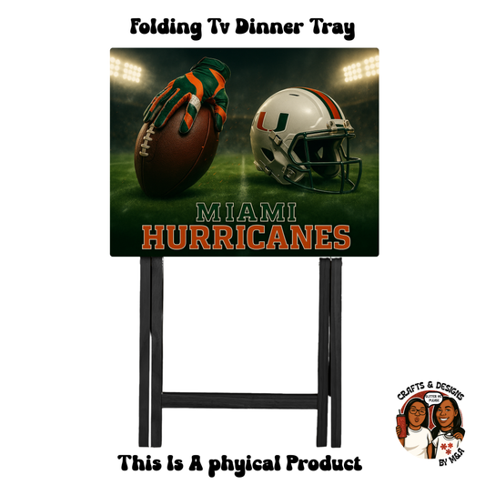 Miami Hurricane Game Day Ready Tv Dinner Tray