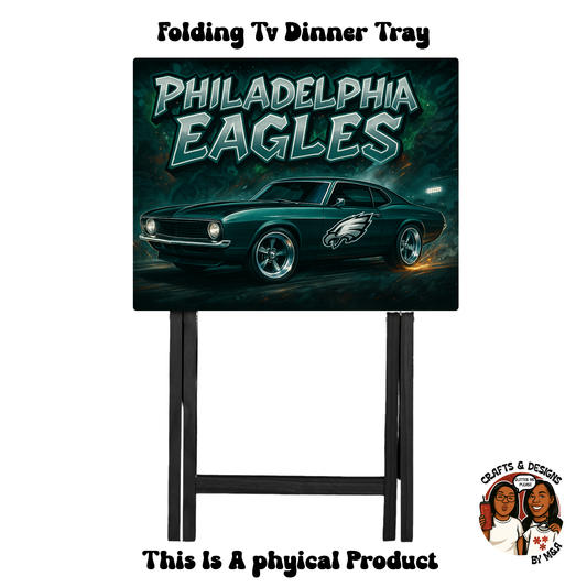 Eagles Old School Car Folding Tv Dinner Tray