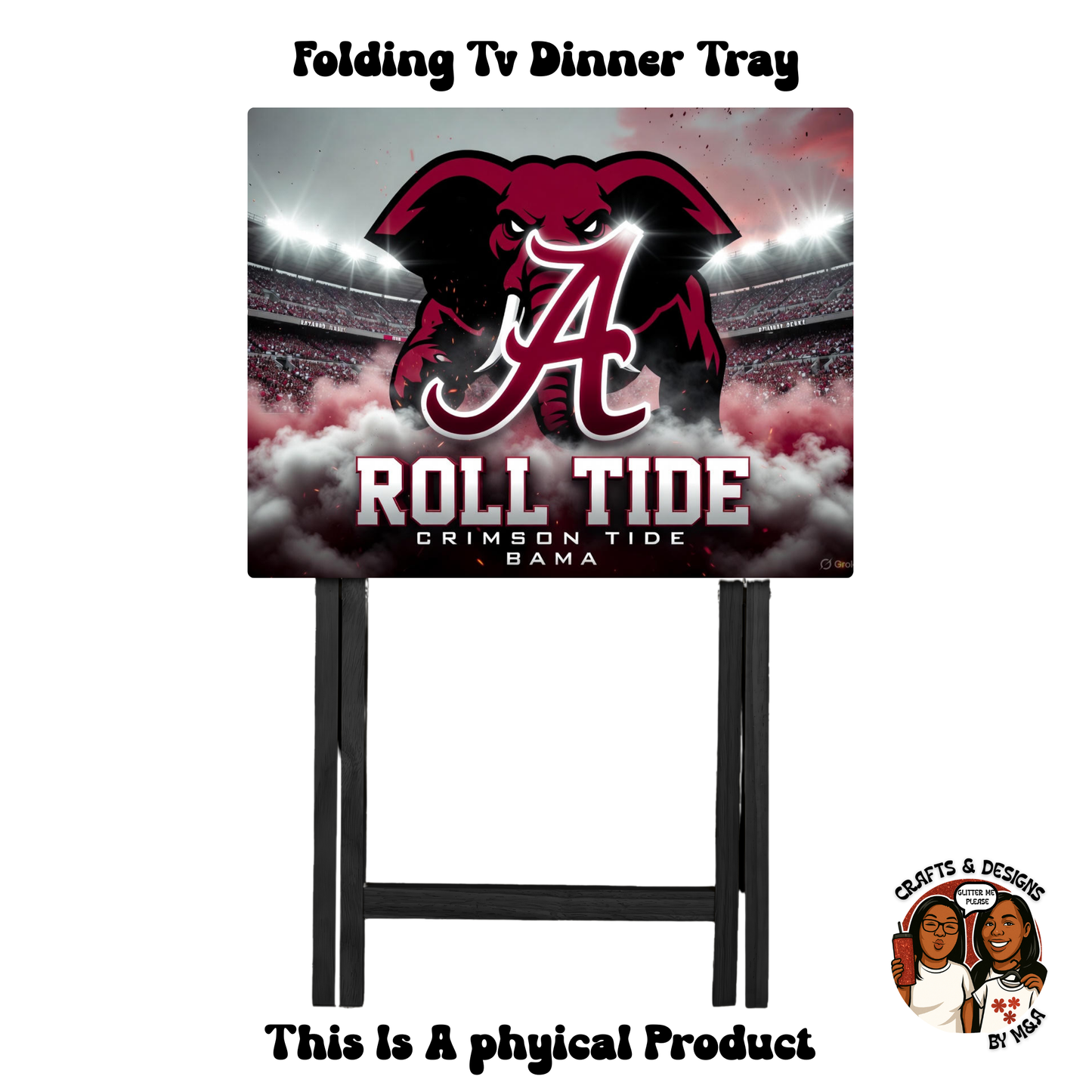 Bama Crimson Tide Folding Tv Dinner Tray