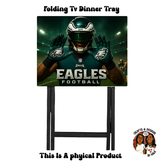 Philly Eagles Catch Hands Folding Tv Dinner Tray
