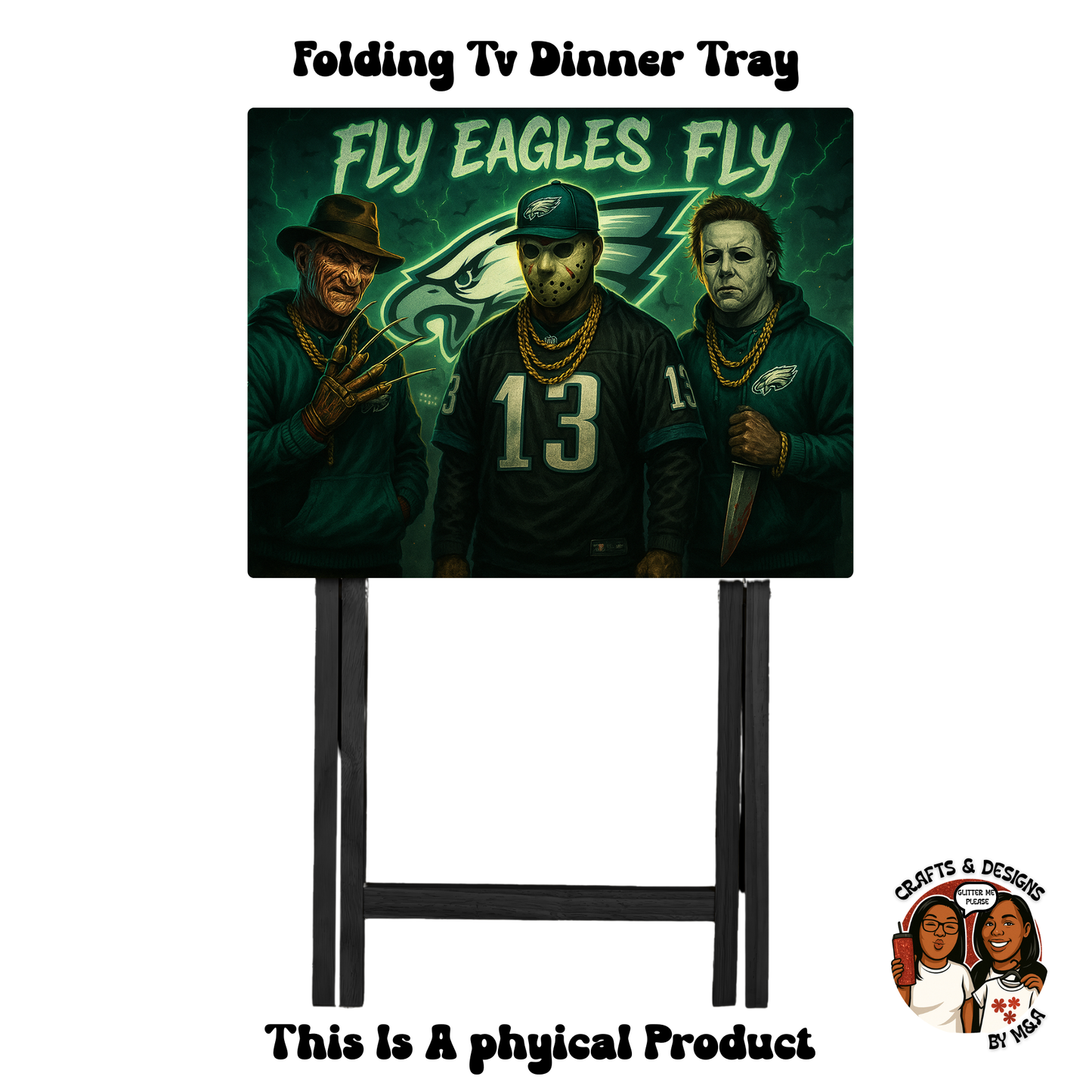 Philly Eagles Monster Squad Folding Tv Dinner Tray