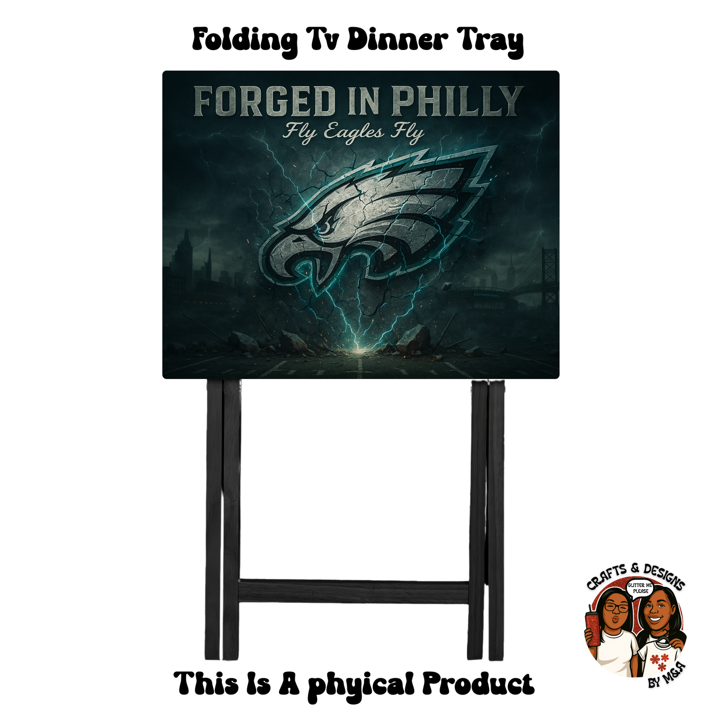 Eagles Forged In Philly Folding Tv Dinner Tray