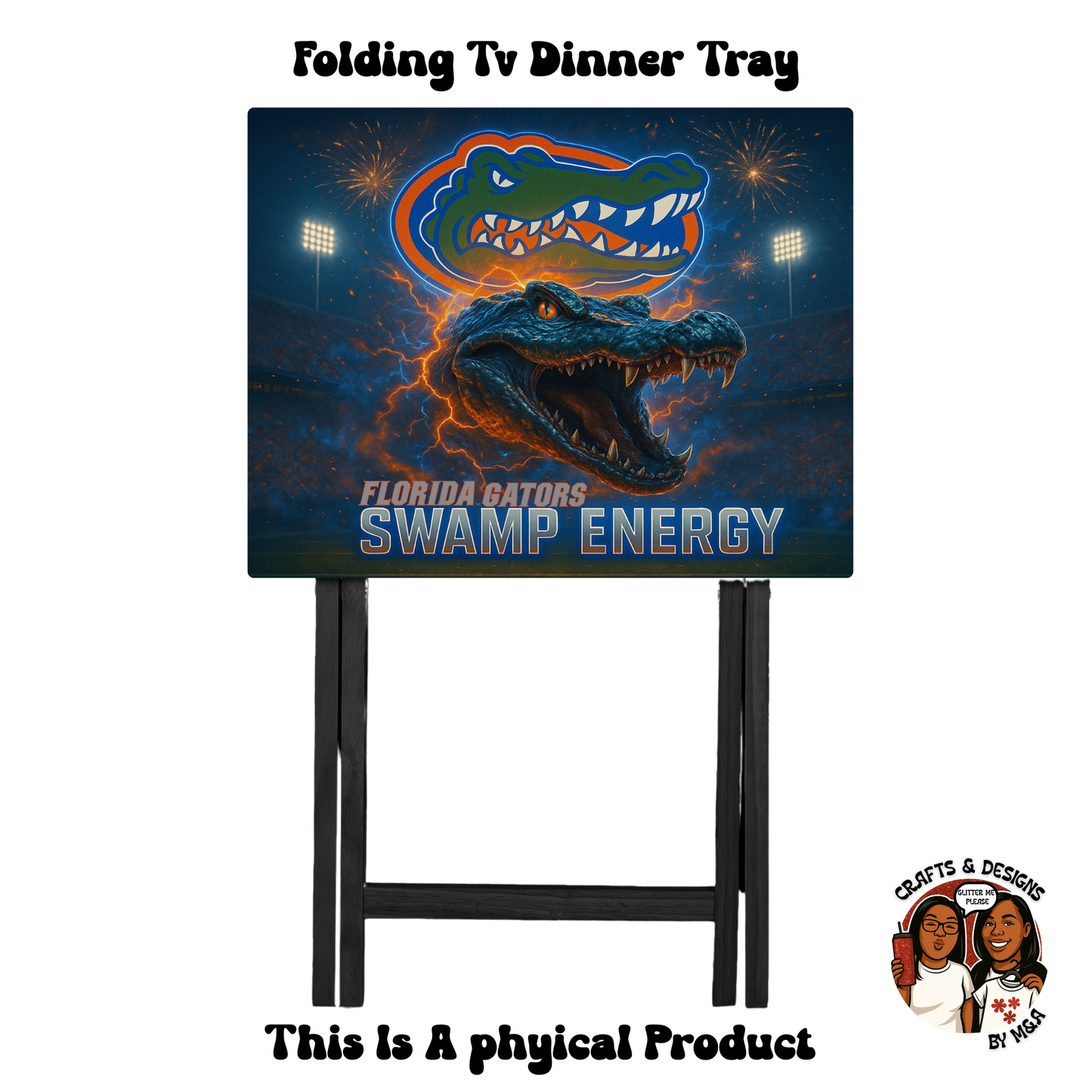 Florida Gators Swamp Energy Folding Tv Dinner Tray