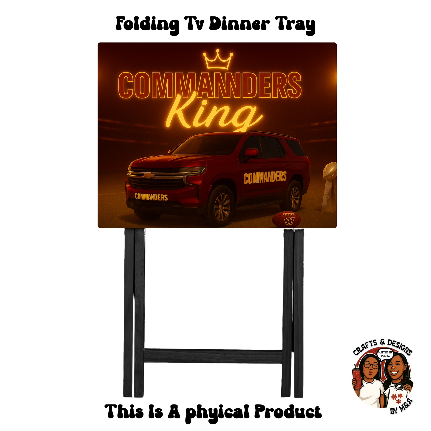 Washington Commanders King Folding Tv Dinner Tray