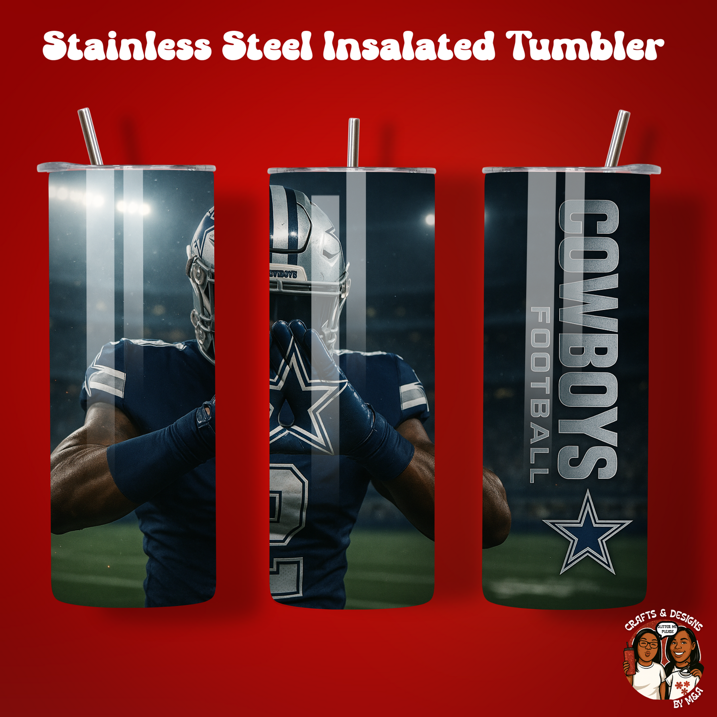 Dallas Cowboys Football Stadium Hands Stainless-Steel Tumbler