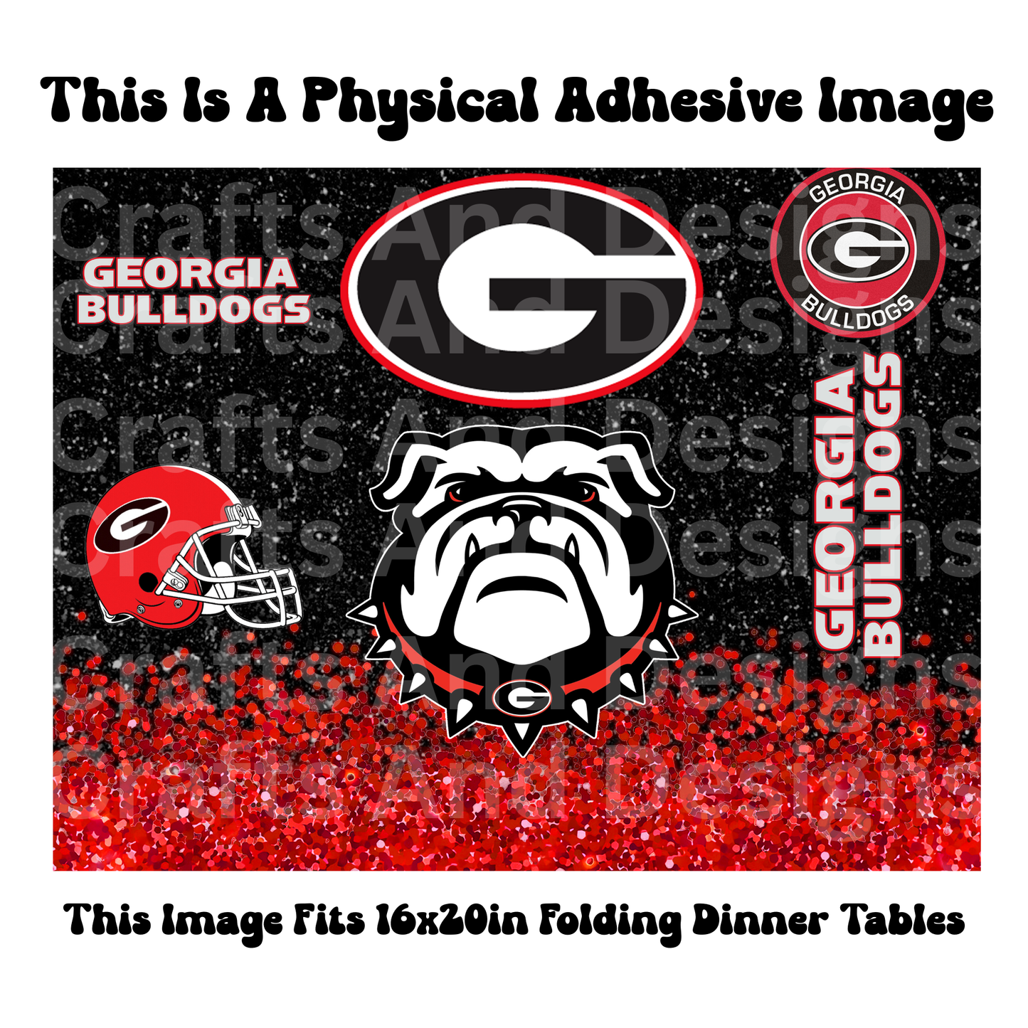 UGA Glitter Physical Adhesive Image