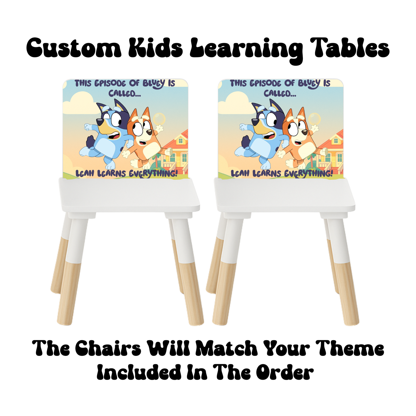 Custom Kids Learning Tables | Personalized Educational Table for Toddlers & Preschoolers