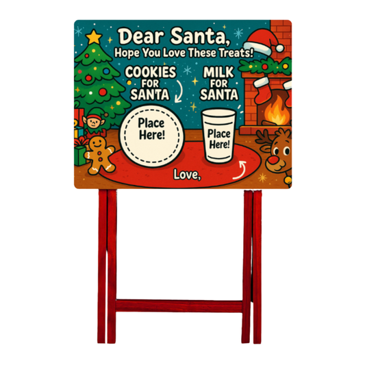 Kiddy Cookies & Milk Folding Dinner Tray