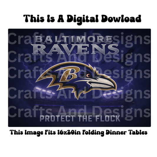 Ravens Protect The Flock Digital Image