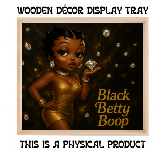 Black Betty Boop Wooden Décor Display Tray